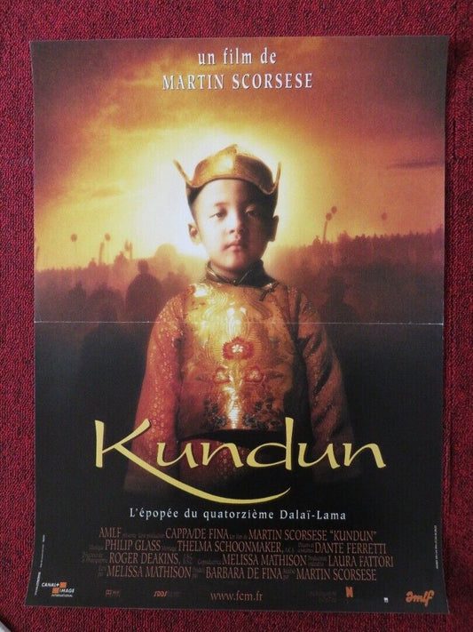 KUNDUN FRENCH (15"x 21") POSTER MARTIN SCORSESE TENZIN THUTHOB TSARONG 1997