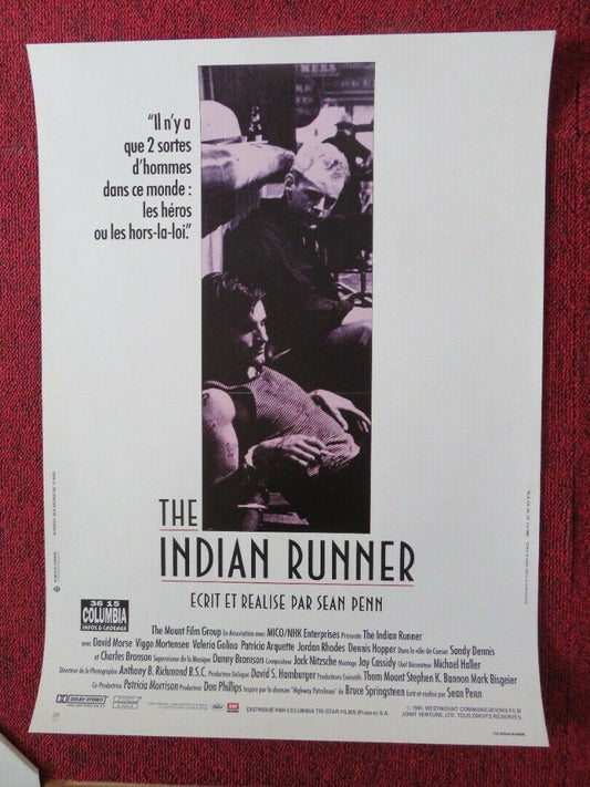 THE INDIAN RUNNER FRENCH (15"x 21") POSTER VIGGO MORTENSEN PATRICIA ARQUETTE '91