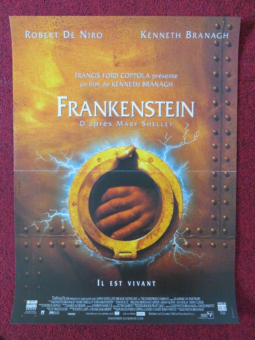 MARY SHELLEY'S FRANKENSTEIN FRENCH (15"x 21") POSTER ROBERT DE NIRO 1994