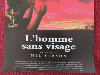 THE MAN WITHOUT A FACE FRENCH (15"x 21") POSTER MEL GIBSON NICK STAHL 1993