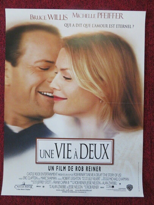 THE STORY OF US FRENCH (15"x 21") POSTER BRUCE WILLIS MICHELLE PFEIFFER 1999