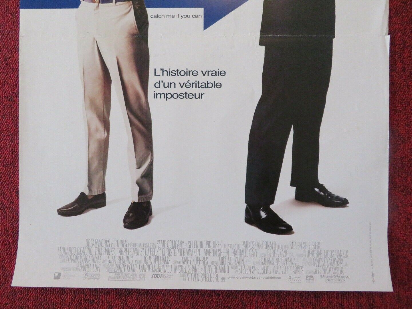 CATCH ME IF YOU CAN FRENCH (15"x 21") POSTER TOM HANKS LEONARDO DICAPRIO 2002