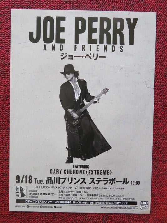 JOE PERRY AND FRIENDS TOUR JAPANESE MUSIC TOUR GIG POSTER 2018