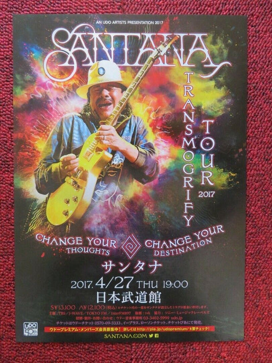 SANTANA - TRANSMOGRIFY TOUR JAPANESE MUSIC TOUR GIG POSTER 2017