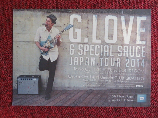 G.LOVE AND SPECIAL SAUCE - JAPAN TOUR JAPANESE MUSIC TOUR GIG POSTER 2014