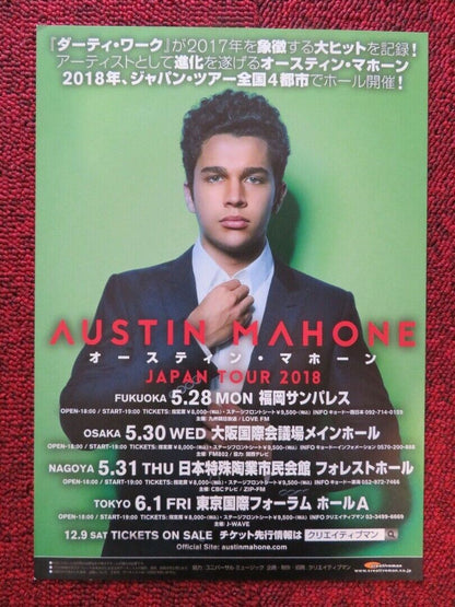 AUSTIN MAHONE - JAPAN TOUR JAPANESE MUSIC TOUR GIG POSTER 2018