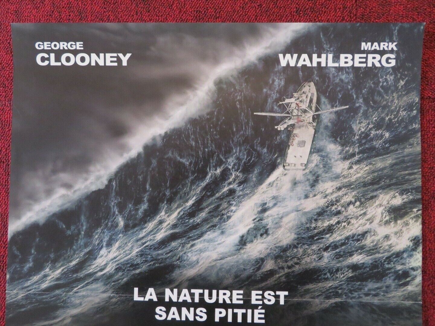 THE PERFECT STORM  FRENCH (15"x 21") POSTER GEORGE CLOONEY MARK WAHLBERG 2000