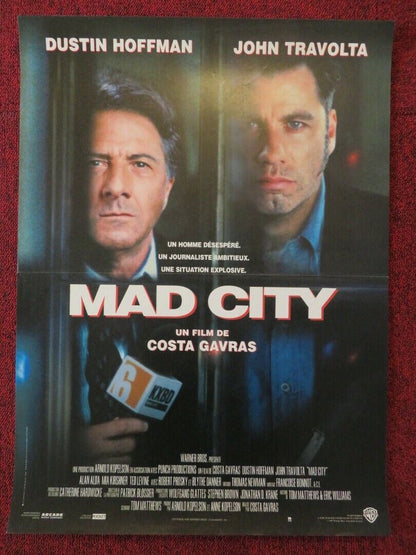 MAD CITY FRENCH (15"x 21") POSTER DUSTIN HOFFMAN JOHN TRAVOLTA 1997