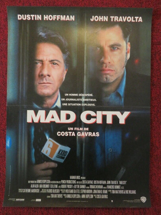 MAD CITY FRENCH (15"x 21") POSTER DUSTIN HOFFMAN JOHN TRAVOLTA 1997