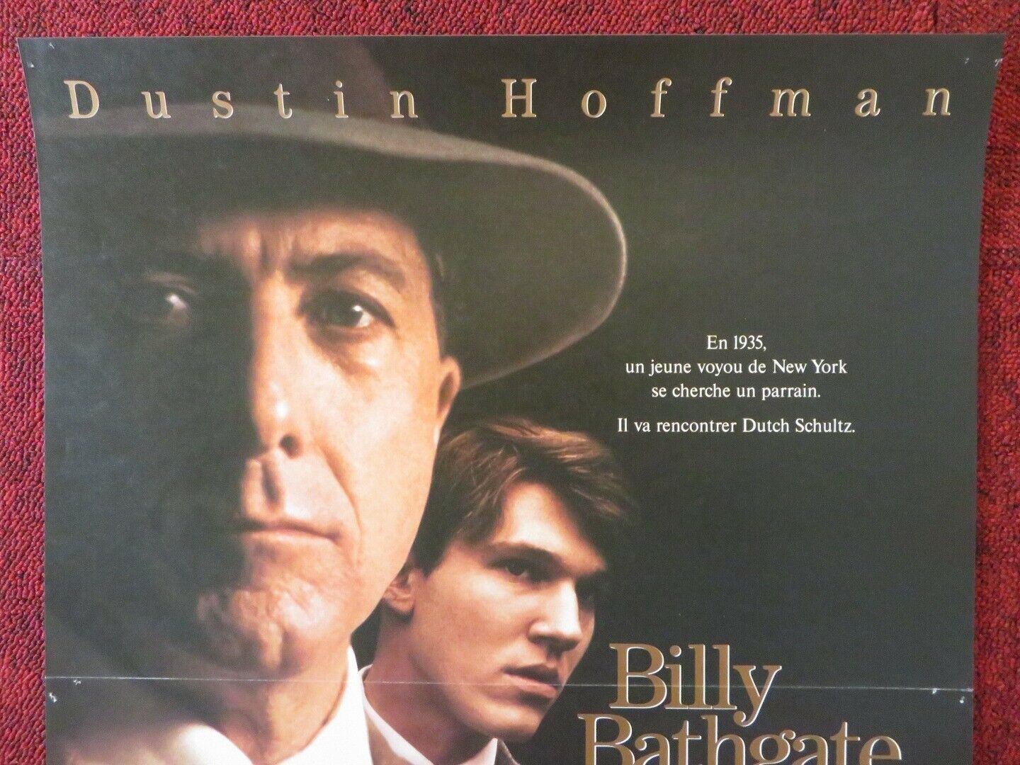 BILLY BATHGATE  FRENCH (15"x 21") POSTER DUSTIN HOFFMAN NICOLE KIDMAN 1991