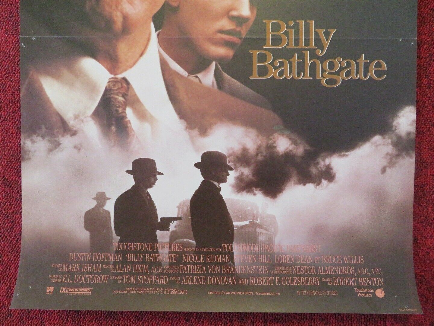 BILLY BATHGATE  FRENCH (15"x 21") POSTER DUSTIN HOFFMAN NICOLE KIDMAN 1991