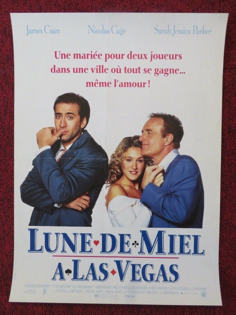 HONEYMOON IN VEGAS FRENCH (15"x 21") POSTER JAMES CAAN NICOLAS CAGE 1992