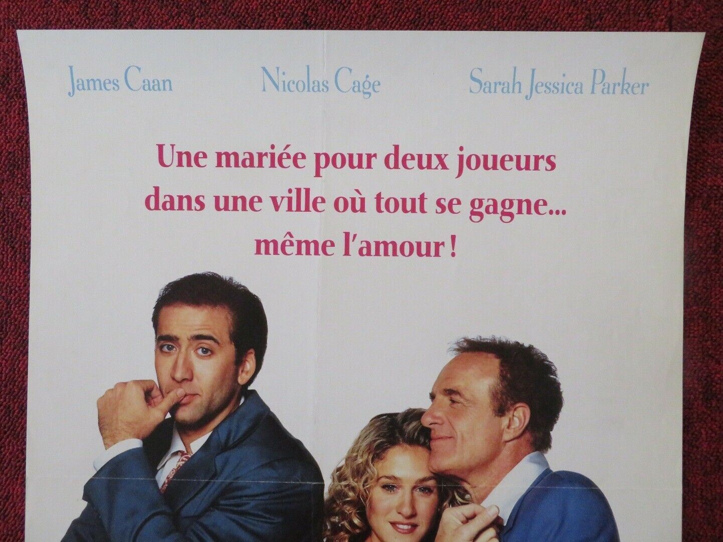 HONEYMOON IN VEGAS FRENCH (15"x 21") POSTER JAMES CAAN NICOLAS CAGE 1992