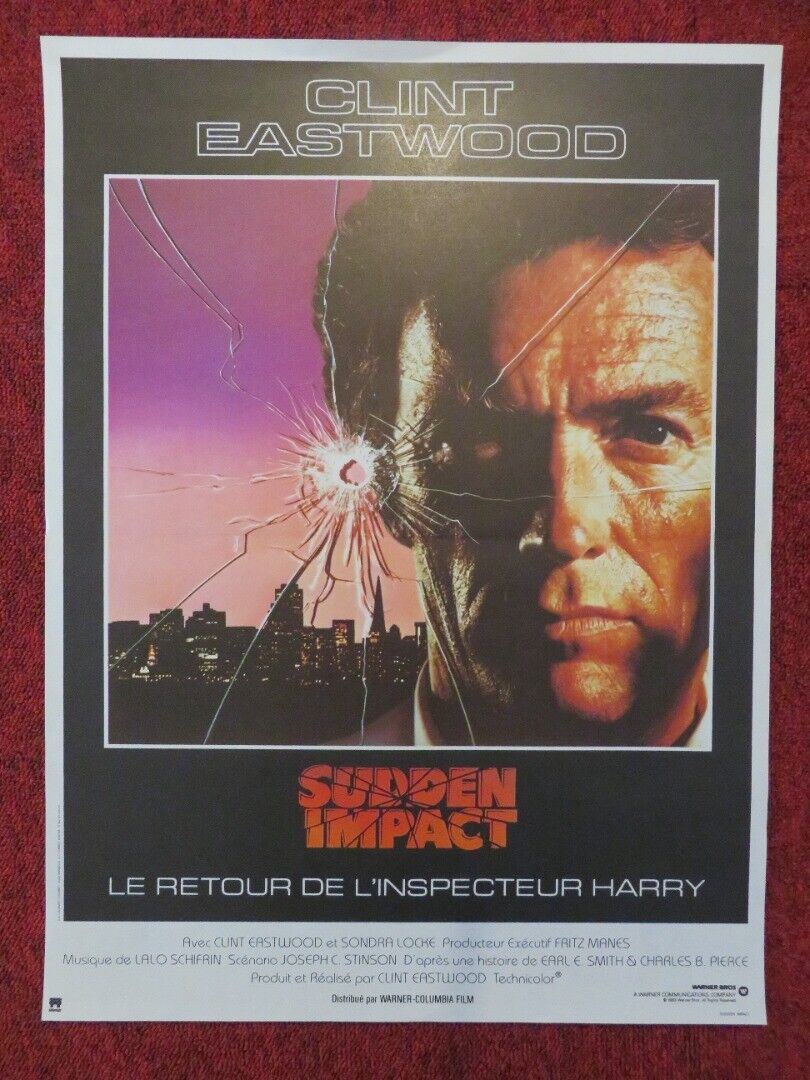 SUDDEN IMPACT FRENCH (15"x 21") POSTER CLINT EASTWOOD SONDRA LOCKE 1983