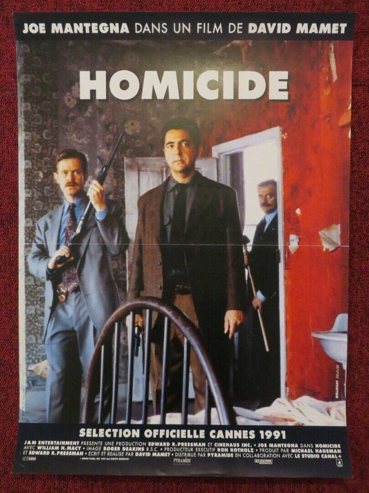 HOMICIDE FRENCH (15"x 21") POSTER WILLIAM H. MACY JOE MANTEGNA 1991