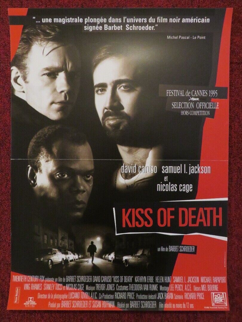 KISS OF DEATH FRENCH (15"x 21") POSTER NICOLAS CAGE SAMUEL L. JACKSON 1995