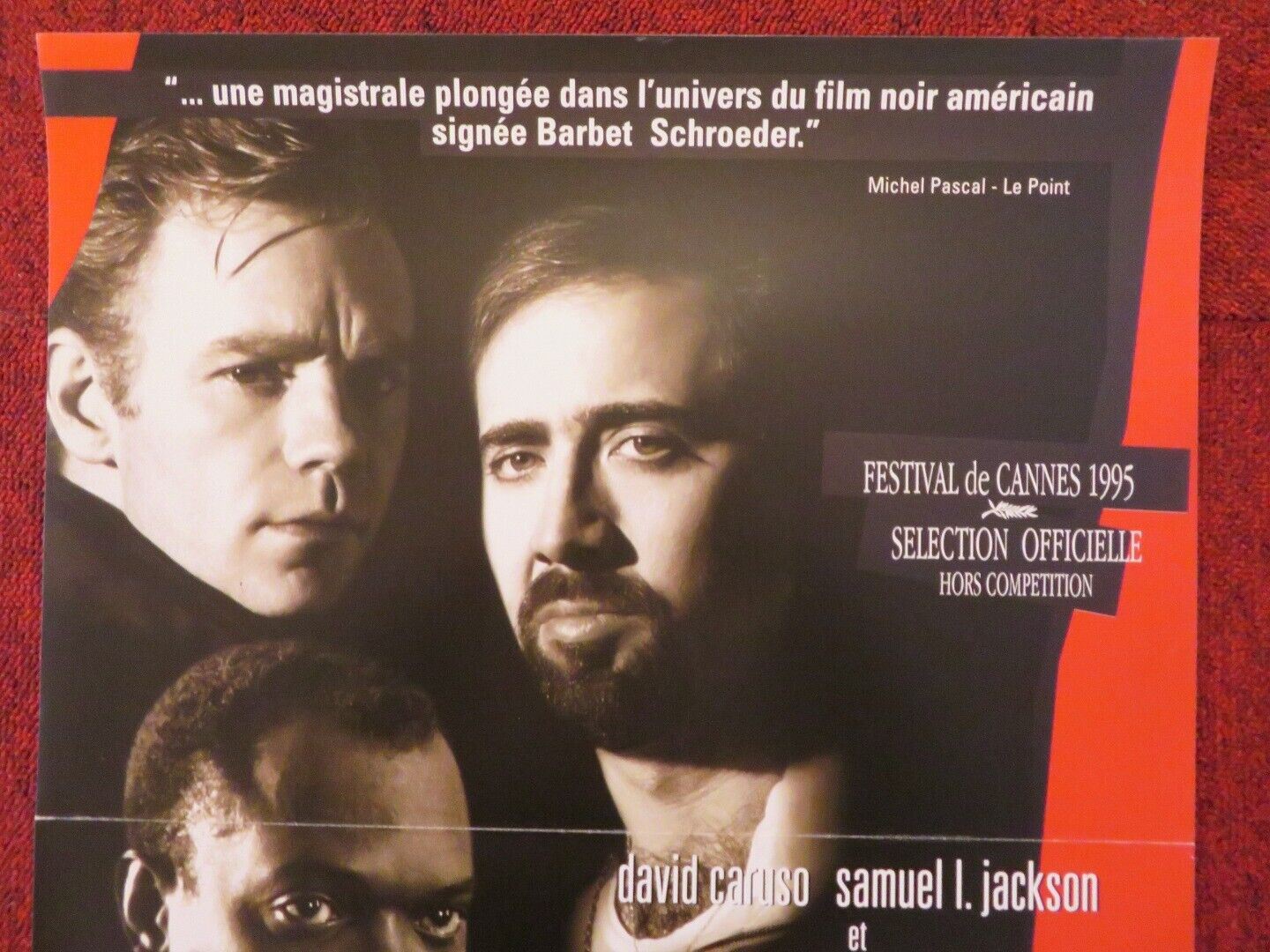 KISS OF DEATH FRENCH (15"x 21") POSTER NICOLAS CAGE SAMUEL L. JACKSON 1995