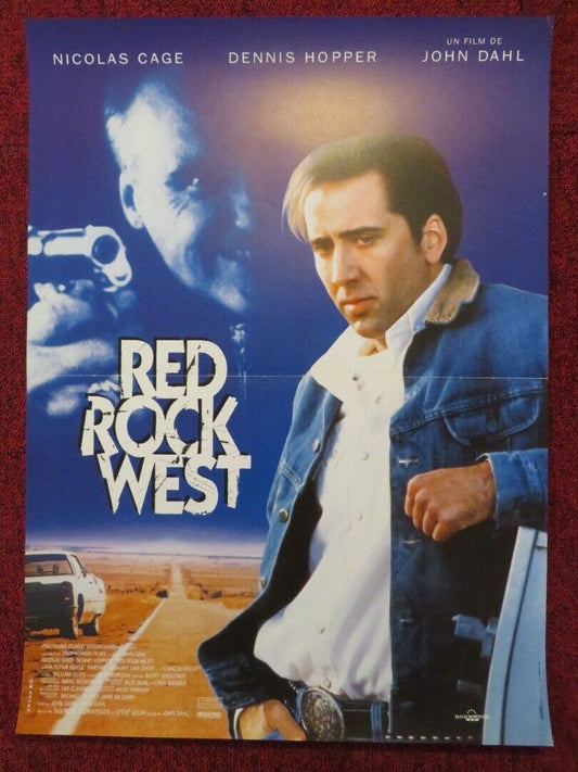 RED ROCK WEST FRENCH (15"x 21") POSTER NICOLAS CAGE DENNIS HOPPER 1993