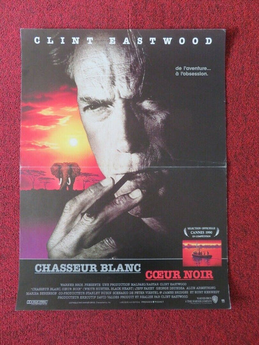 WHITE HUNTER BLACK HEART FRENCH (15"x 21") POSTER CLINT EASTWOOD JEFF FAHEY 1990