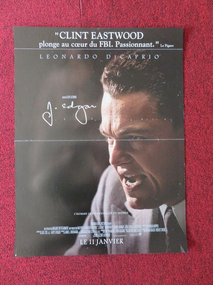 J.EDGAR FRENCH (15"x 21") POSTER LEONARDO DICAPRIO JOSH HAMILTON 2011