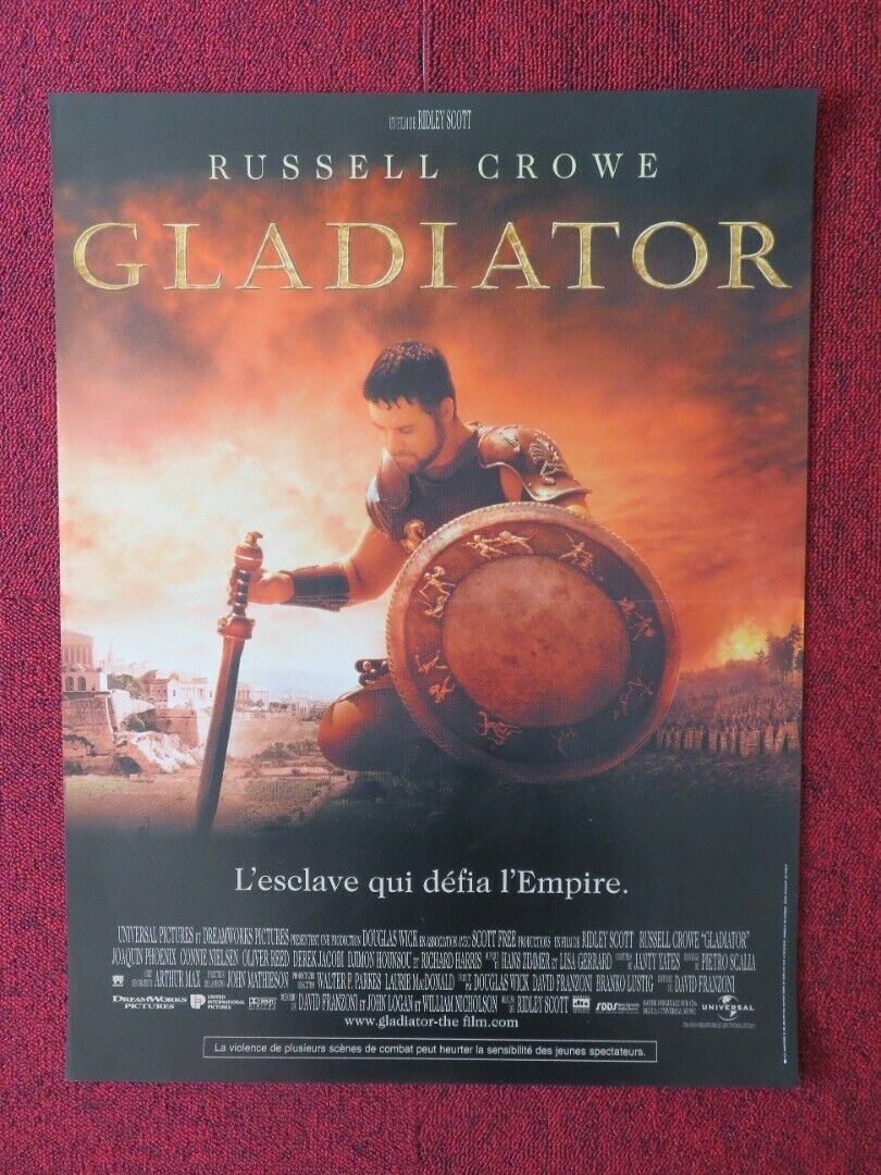 GLADIATOR FRENCH (15"x 21") POSTER RUSSELL CROWE JOAQUIN PHOENIX 2000