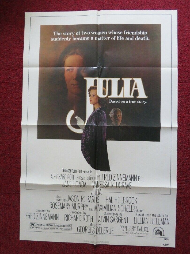 JULIA FOLDED US ONE SHEET POSTER JANE FONDA 1977