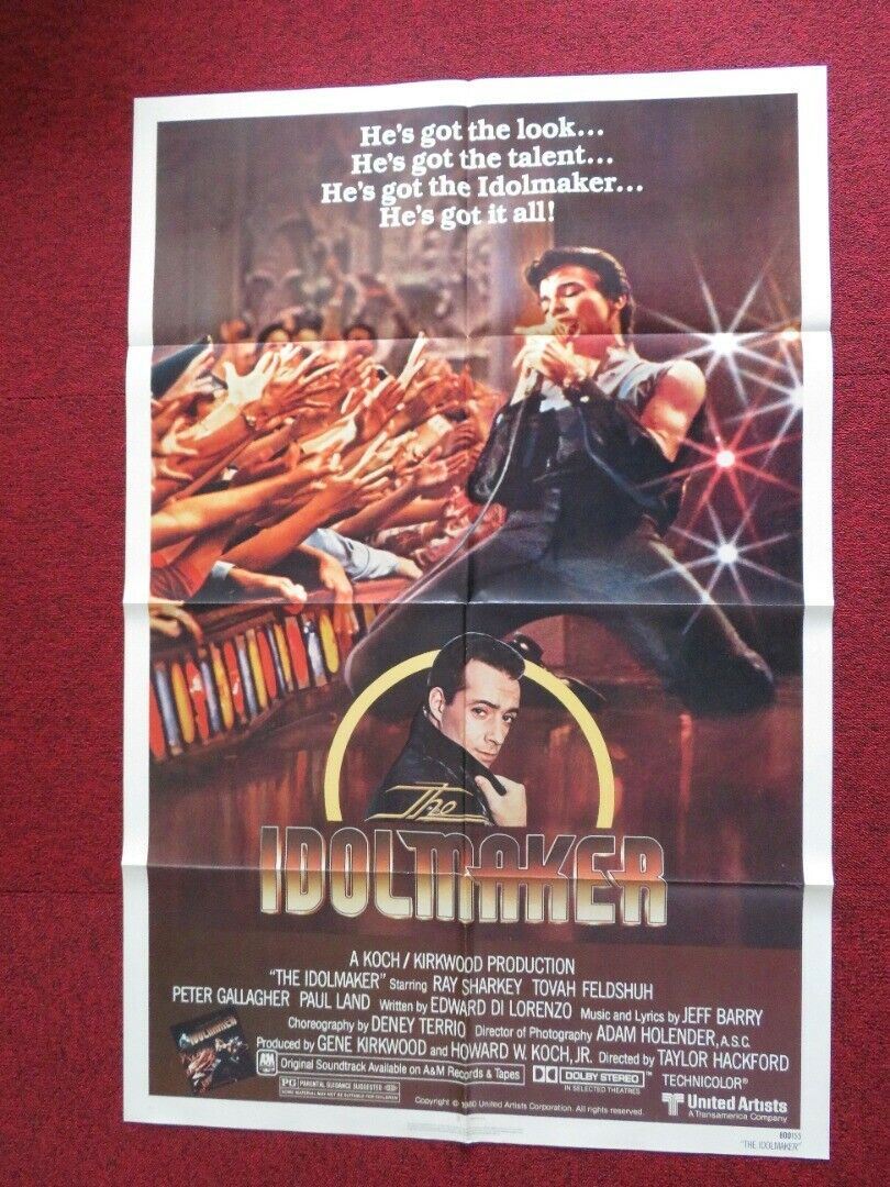 THE IDOLMAKER FOLDED US ONE SHEET POSTER RAY SHARKEY 1980