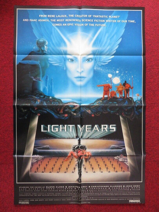 LIGHT YEARS / Gandahar  FOLDED US ONE SHEET POSTER GLENN CLOSE 1988