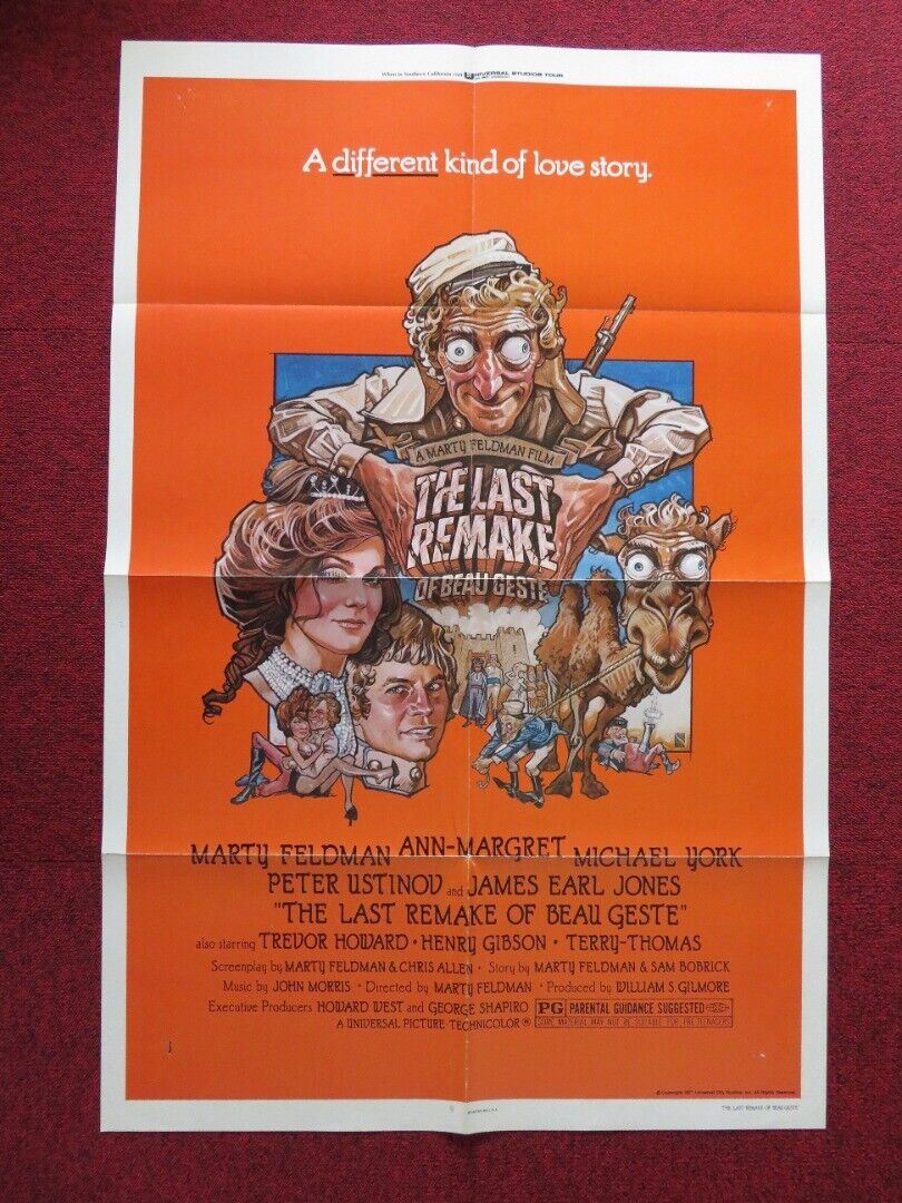 THE LAST REMAKE OF BEAU GESTE FOLDED US ONE SHEET POSTER MARTY FELDMAN 1977