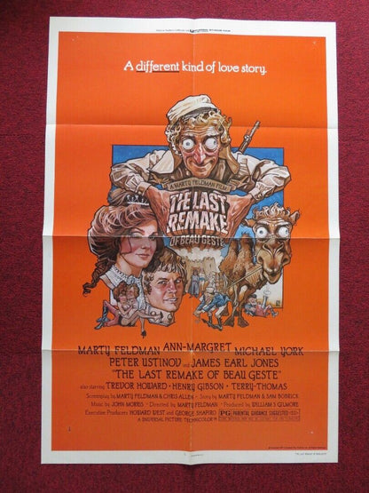 THE LAST REMAKE OF BEAU GESTE FOLDED US ONE SHEET POSTER MARTY FELDMAN 1977