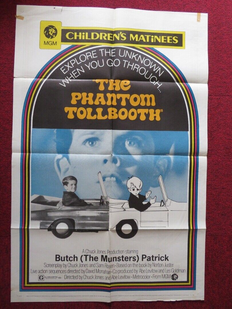 THE PHANTOM TOLLBOOTH  FOLDED US ONE SHEET POSTER NORTON JUSTER 1970