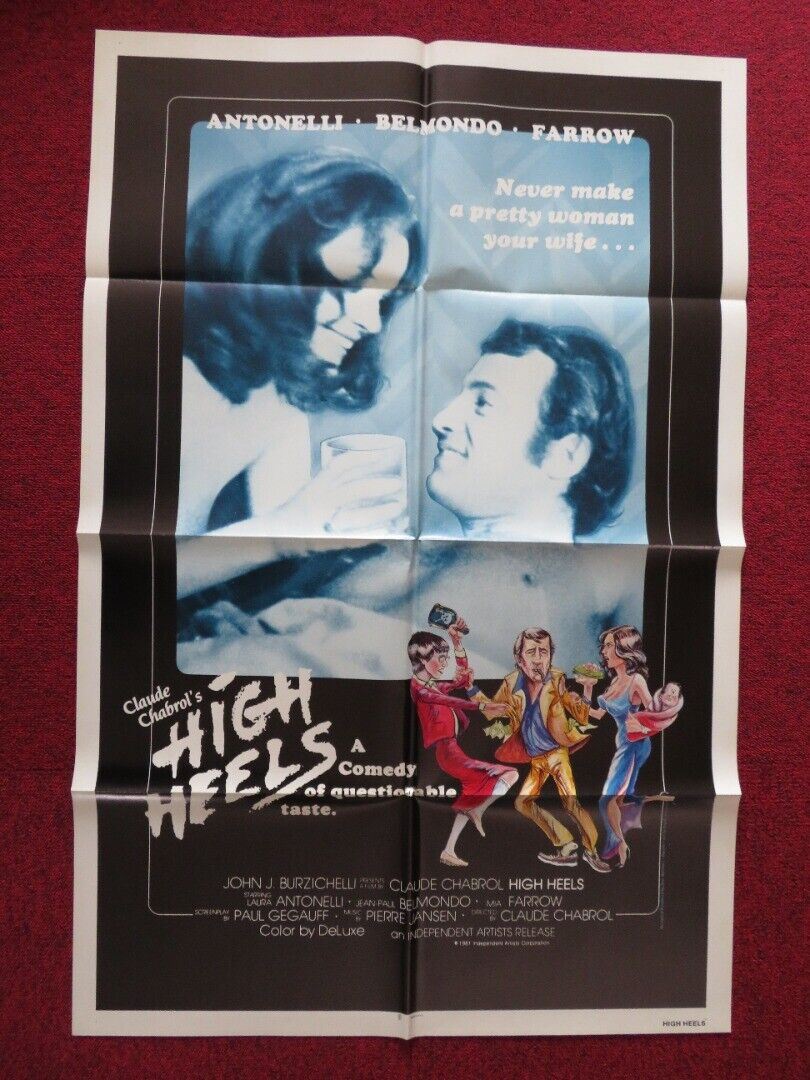 HIGH HEELS / Scoundrel in White FOLDED US ONE SHEET POSTER LAURA ANTONELLI 1981