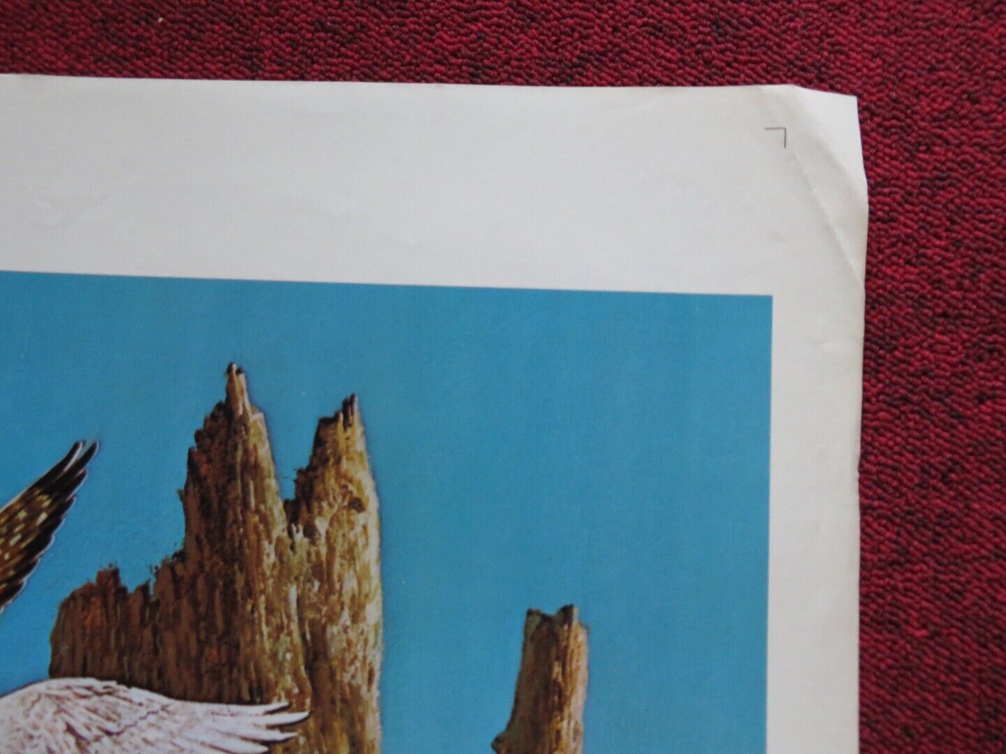 MY SIDE OF MOUNTAIN  FOLDED US ONE SHEET POSTER THEODORE BIKLE TEDDY ECCLES 1968