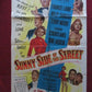 SUNNY SIDE OF THE STREET FOLDED US ONE SHEET POSTER FRANKIE LAINE 1951