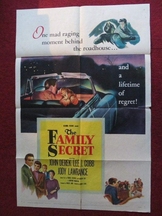 THE FAMILY SECRET  FOLDED US ONE SHEET POSTER JOHN DEREK LEE J.COBB 1951