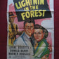 LIGHTNIN' IN THE FOREST FOLDED US ONE SHEET POSTER LYNNE ROBERTS 1948