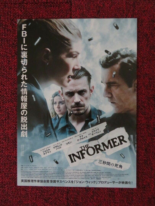 THE INFORMER JAPANESE CHIRASHI (B5) POSTER JOEL KINNAMAN KARMA MEYER 2019