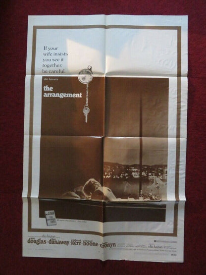 THE ARRANGEMENT  FOLDED US ONE SHEET POSTER KIRK DOUGLAS FAYE DUNAWAY 1969