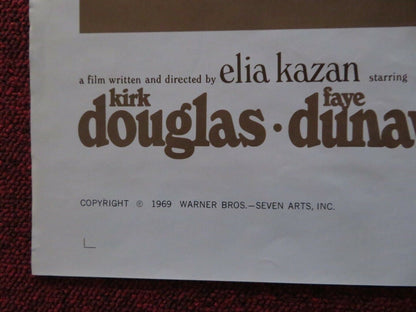 THE ARRANGEMENT  FOLDED US ONE SHEET POSTER KIRK DOUGLAS FAYE DUNAWAY 1969