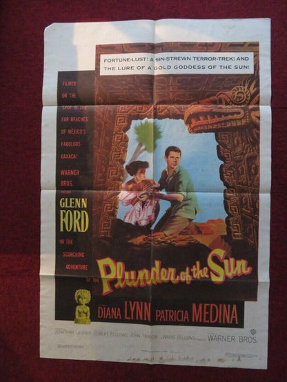 PLUNDER OF THE SUN FOLDED US ONE SHEET POSTER GLENN FORD DIANA LYNN 1953