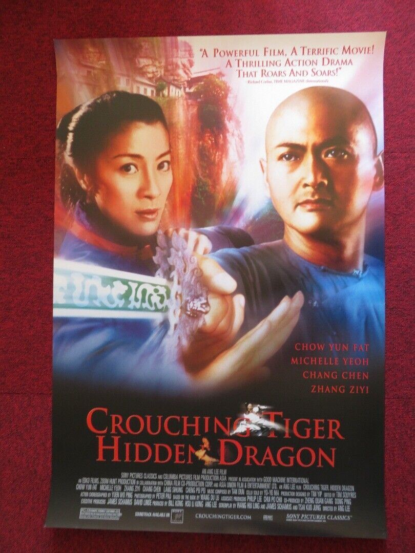 CROUCHING TIGER HIDDEN DRAGON US ONE SHEET ROLLED POSTER CHOW YUN FAT 2000