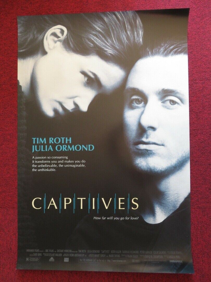 CAPTIVES US ONE SHEET ROLLED POSTER  TIM ROTH JULIA ORMOND 1994