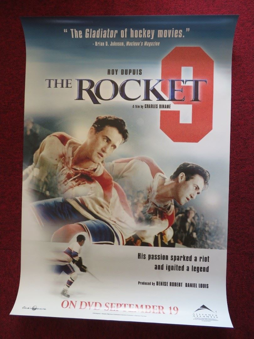 THE ROCKET US ONE SHEET ROLLED POSTER ROY DUPUIS STEPHEN MCHATTIE 2005