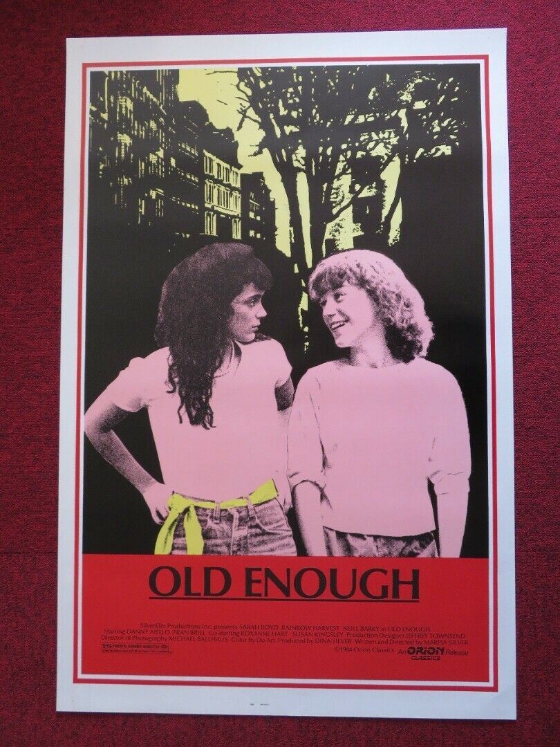 OLD ENOUGH US ONE SHEET ROLLED POSTER SARAH BOYD RAINBOW HARVEST 1984