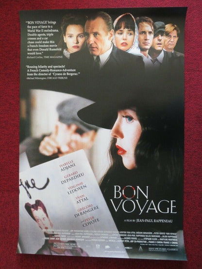 BON VOYAGE US ONE SHEET ROLLED POSTER ISABELLE ADJANI GERARD DEPARDIEU 2003