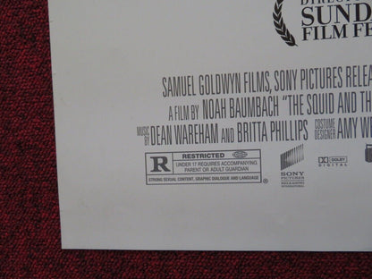 THE SQUID AND THE WHALE US ONE SHEET ROLLED POSTER JEFF DANIELS OWEN KLINE 2005