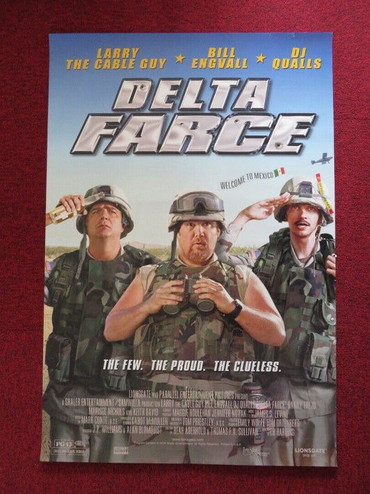 DELTA FARCE  US ONE SHEET ROLLED POSTER BILL ENGVALL DJ QUALLS 2007