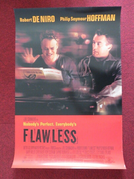 FLAWLESS US ONE SHEET ROLLED POSTER DENIRO HOFFMAN 1999