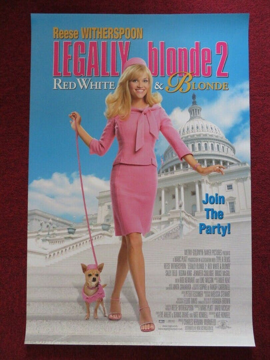 LEGALLY BLONDE 2: RED, WHITE & BLONDE US ONE SHEET ROLLED POSTER 2003