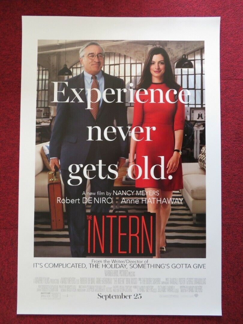 THE INTERN US ONE SHEET ROLLED POSTER DENIRO HATHAWAY 2015